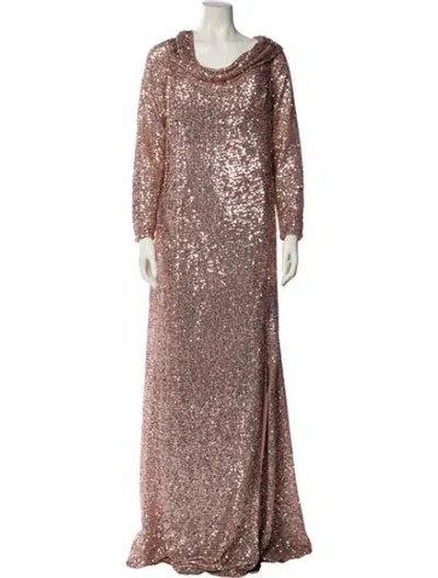 Pre-owned Rene Ruiz Patterned Long Dress In Multi