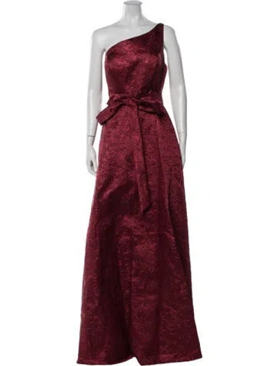Pre-owned Rene Ruiz Patterned Long Dress W/ Tags In Red