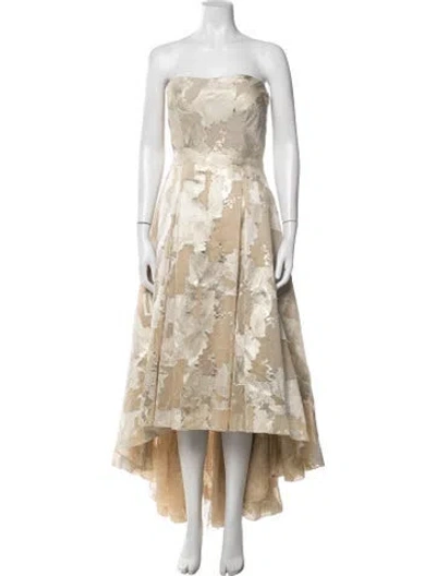 Pre-owned Rene Ruiz Patterned Midi Length Dress In Neutrals