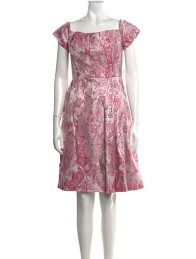 Pre-owned Rene Ruiz Printed Knee-length Dress W/ Tags In Pink
