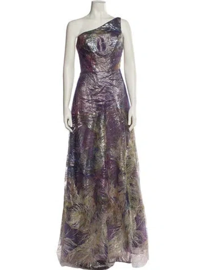 Pre-owned Rene Ruiz Printed Long Dress