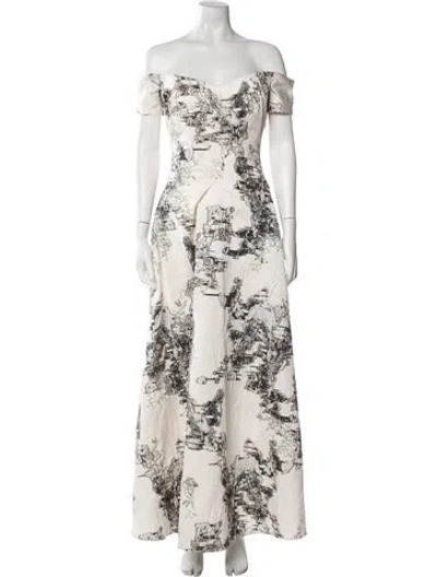 Pre-owned Rene Ruiz Printed Long Dress