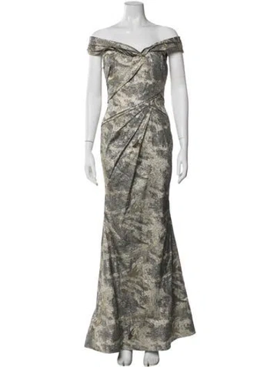 Pre-owned Rene Ruiz Printed Long Dress In Multi