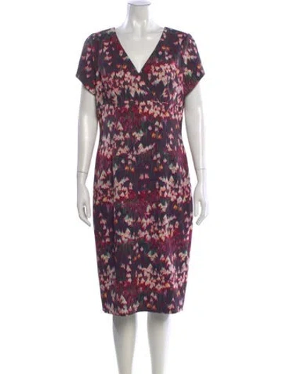 Pre-owned Rene Ruiz Printed Midi Length Dress In Multi