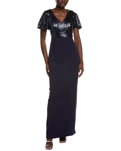RENE RUIZ RENE RUIZ SEQUIN COLUMN GOWN
