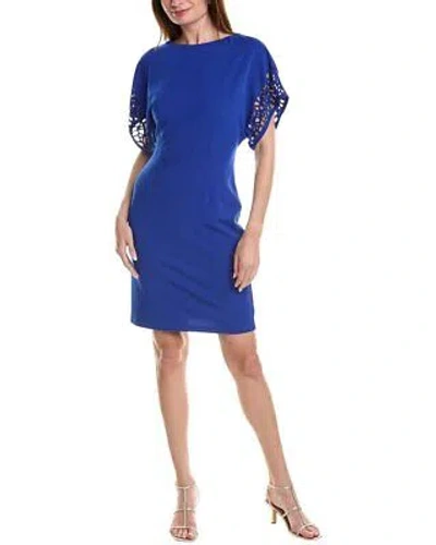 Pre-owned Rene Ruiz Sheath Dress Women's In Blue