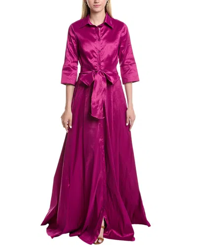 Rene Ruiz Shirt Gown In Purple