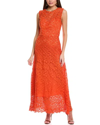 Rene Ruiz Sleeveless Lace Midi In Pink