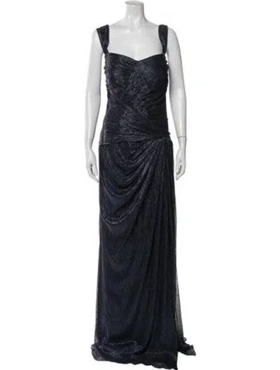 Pre-owned Rene Ruiz Square Neckline Long Dress