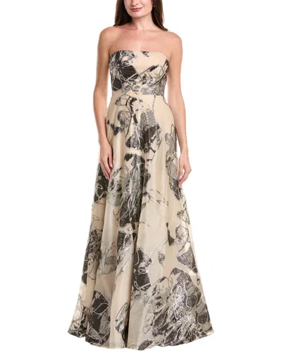 Rene Ruiz Strapless Fil Coupe A-line Gown