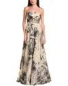 Rene Ruiz Strapless Fil Coupe A-line Gown