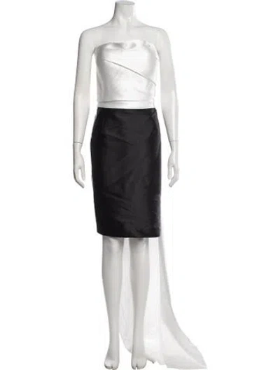 Pre-owned Rene Ruiz Strapless Knee-length Dress W/ Tags In Black