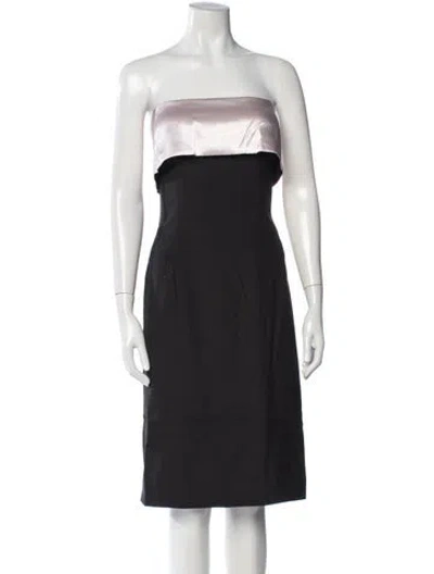 Pre-owned Rene Ruiz Strapless Knee-length Dress W/ Tags In Black