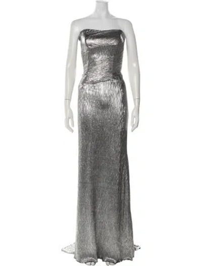 Pre-owned Rene Ruiz Strapless Long Dress W/ Tags