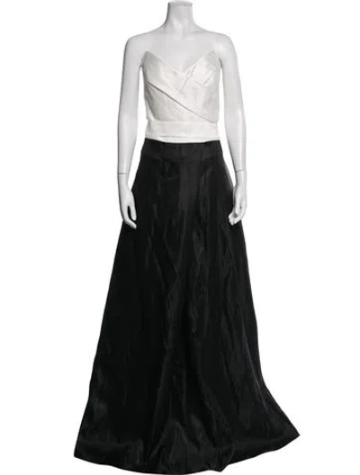 Pre-owned Rene Ruiz Strapless Long Dress W/ Tags In Black