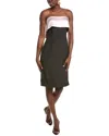 Rene Ruiz Strapless Mikado & Crepe Cocktail Dress In Pink