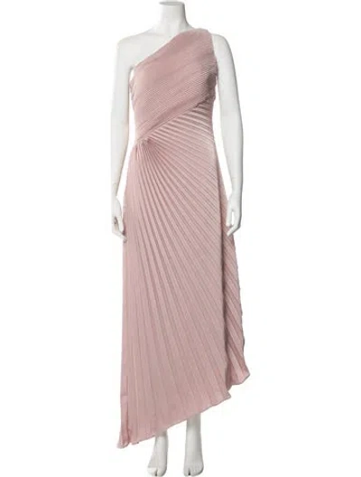 Pre-owned Rene Ruiz Striped Long Dress In Pink