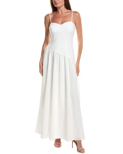 Rene Ruiz Sweetheart Colorblock Drop-waist Maxi Dress In Animal Print