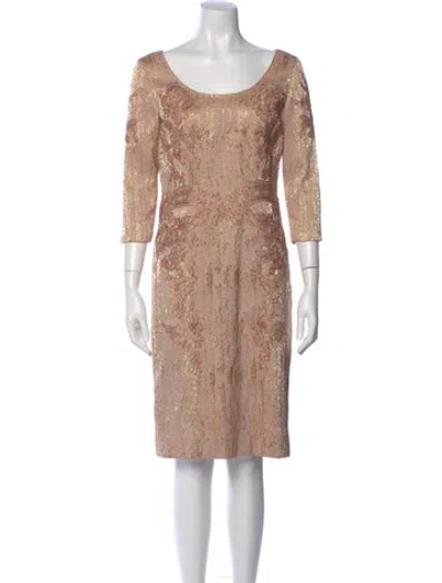 Pre-owned Rene Ruiz Vintage Knee-length Dress In Neutral