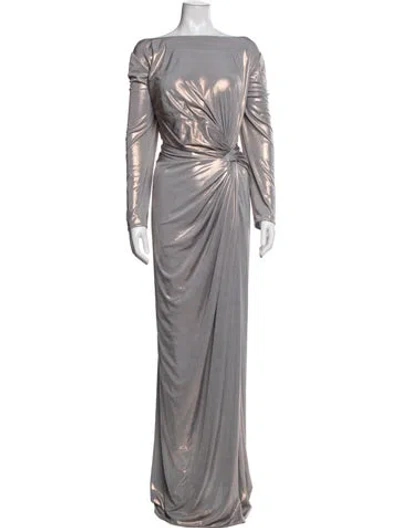 Pre-owned Rene Ruiz Vintage Long Dress W/ Tags In Neutrals