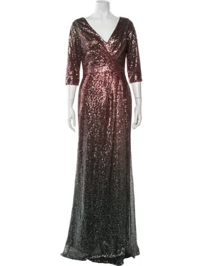 Pre-owned Rene Ruiz V-neck Long Dress W/ Tags