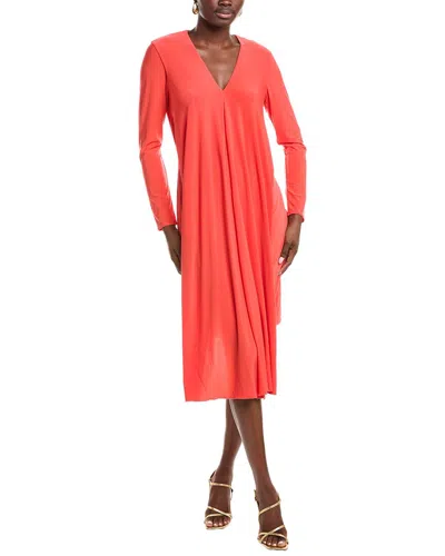 Rene Ruiz Wrap Detail Dress In Orange