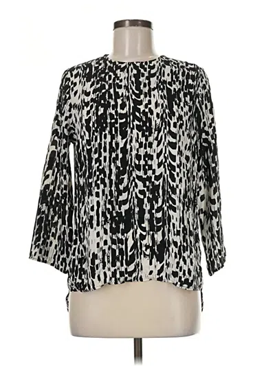 Pre-owned Renee C 3/4 Sleeve Blouse In Black