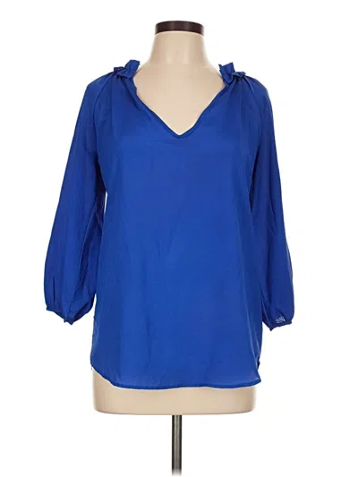 Pre-owned Renee C 3/4 Sleeve Blouse In Blue