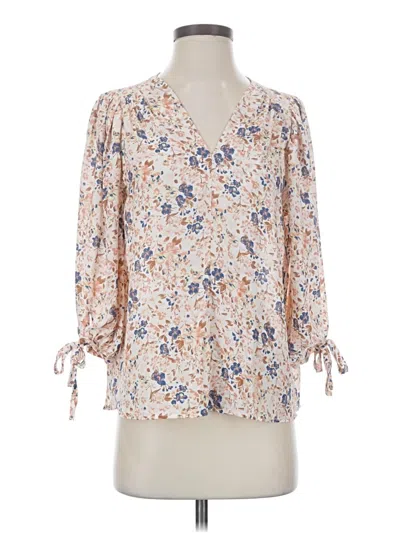 Pre-owned Renee C 3/4 Sleeve Blouse In Ivory