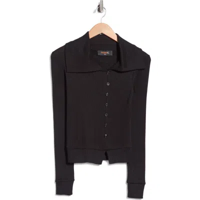 Renee C Asymmetric Off The Shoulder Sweater In Black