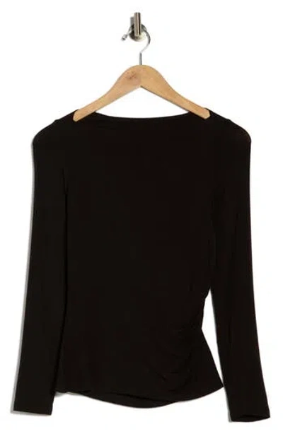 RENEE C RENEE C BOAT NECK KNIT TOP