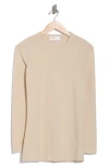 Renee C Brushed Knit Long Sleeve Top In Brown