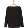 Renee C Brushed Knit Off-the-shoulder Sweater In Charcoal