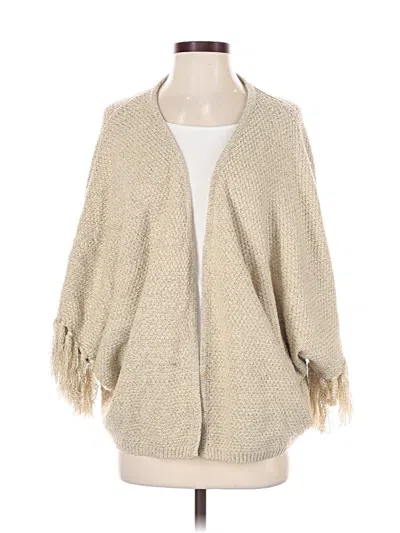 Pre-owned Renee C Cardigan Sweater In Tan