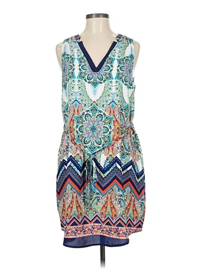 Pre-owned Renee C Casual Dress In Teal
