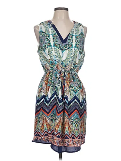Pre-owned Renee C Casual Dress In Teal