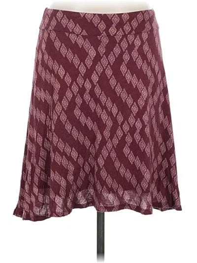 Pre-owned Renee C Casual Skirt In Burgundy