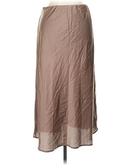 Pre-owned Renee C Casual Skirt In Tan