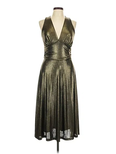 Pre-owned Renee C Cocktail Dress In Gold