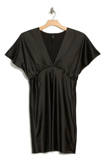 Renee C Deep V-neck Cocktail Dress In Black