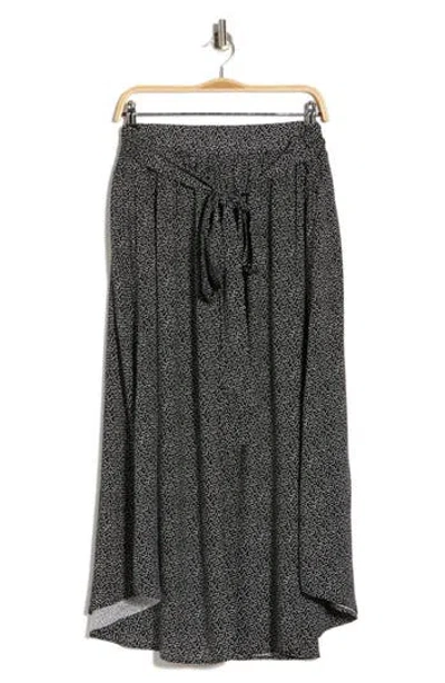Renee C Dot Curved Hem Skirt In Multi