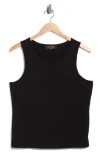 Renee C Fitted Tank Top In Black