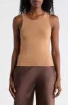 Renee C Fitted Tank Top In Gold