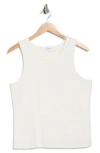 Renee C Fitted Tank Top In White