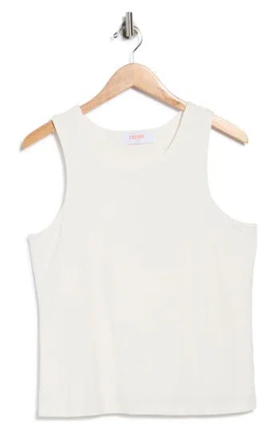 Renee C Fitted Tank Top In White