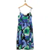 Renee C Floral Fit & Flare Sundress In Blue