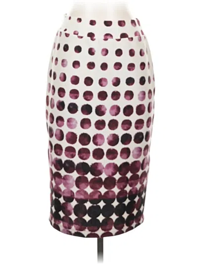 Pre-owned Renee C Formal Skirt In Burgundy