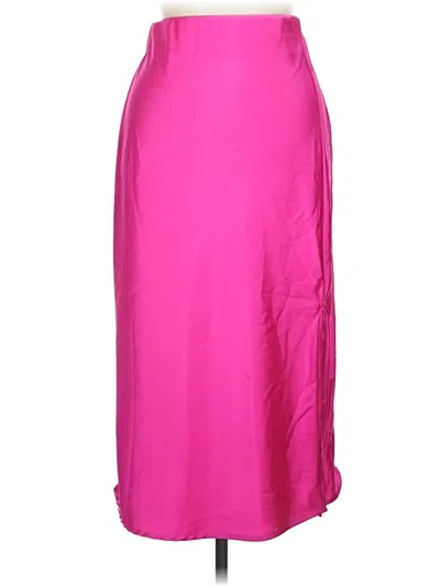 Pre-owned Renee C Formal Skirt In Pink