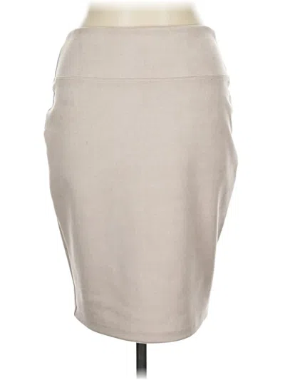 Pre-owned Renee C Formal Skirt In Tan