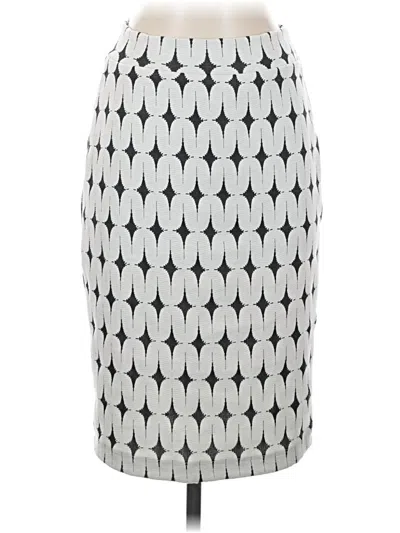 Pre-owned Renee C Formal Skirt In White